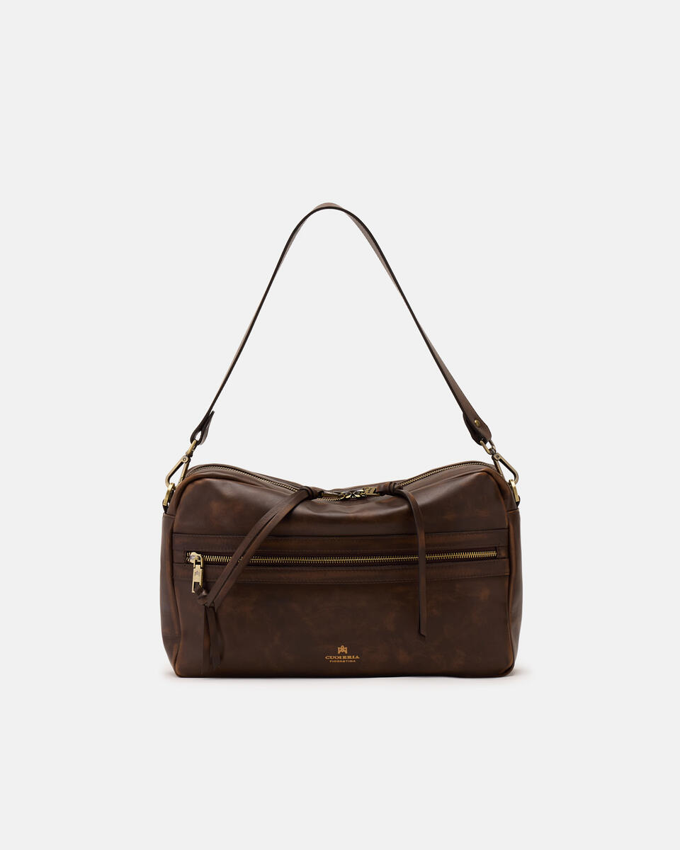 LARGE CAMERA BAG Caramel  - Cuoieria Fiorentina