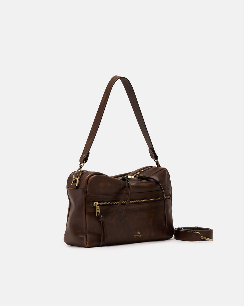 LARGE CAMERA BAG Caramel  - Cuoieria Fiorentina