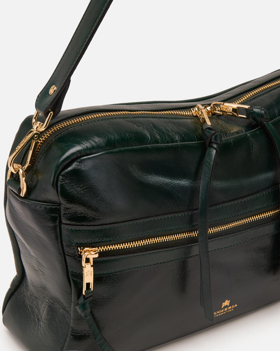 Cameron Large Camera Bag Muschio  - Cuoieria Fiorentina