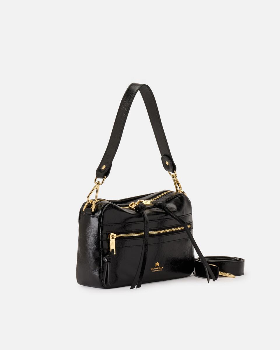 LARGE CAMERA BAG Black  - Cuoieria Fiorentina
