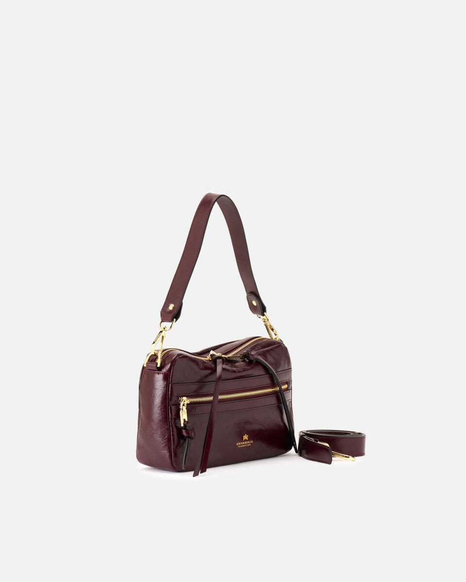 CAMERA BAG Black cherry  - Cuoieria Fiorentina
