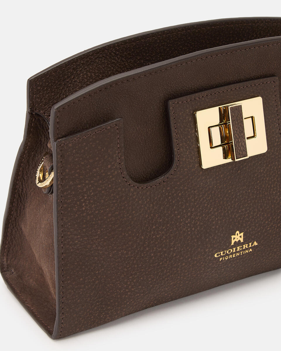 POUCH Chocolate  - Clutch Bags - Women's Bags - Bags - Cuoieria Fiorentina