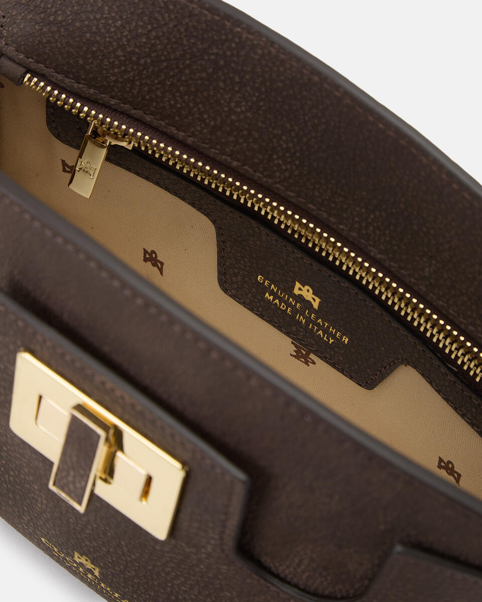 POUCH Chocolate  - Clutch Bags - Women's Bags - Bags - Cuoieria Fiorentina
