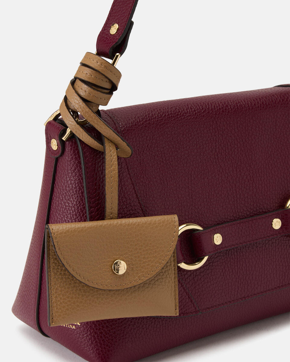Clara Flap Bag Bordeauxdesert  - Cuoieria Fiorentina