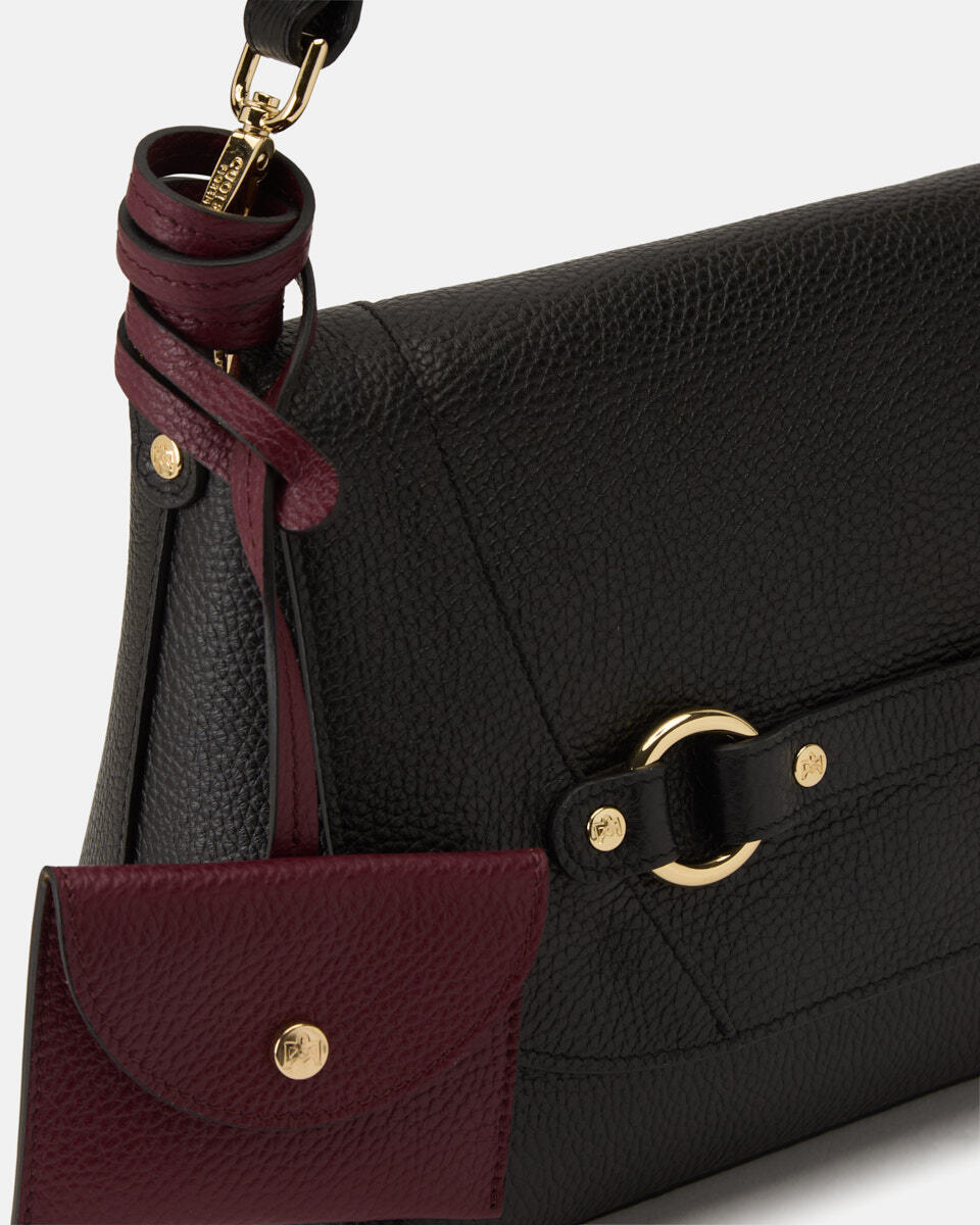 FLAP BAG Blackbordeaux  - Cuoieria Fiorentina