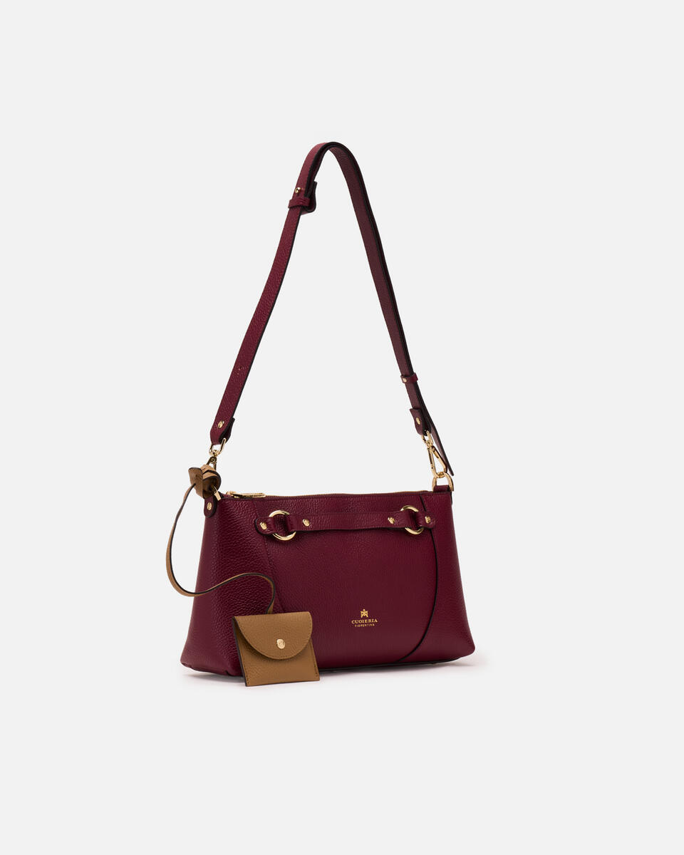 Clara Pouch Bordeauxdesert  - Cuoieria Fiorentina