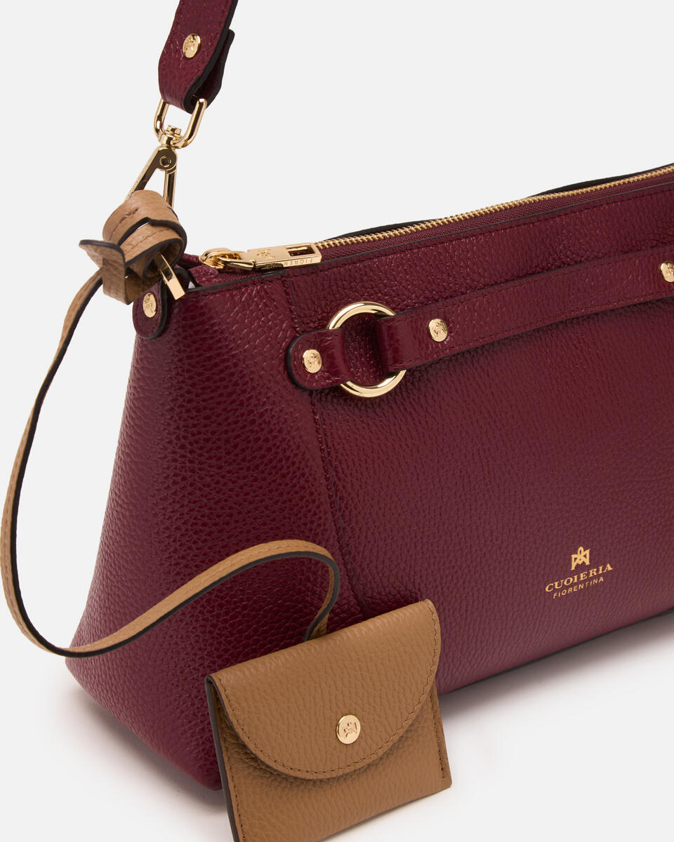 Clara Pouch Bordeauxdesert  - Cuoieria Fiorentina