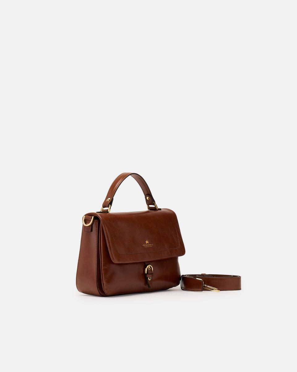 SMALL FLAP BAG Caramel  - Cuoieria Fiorentina