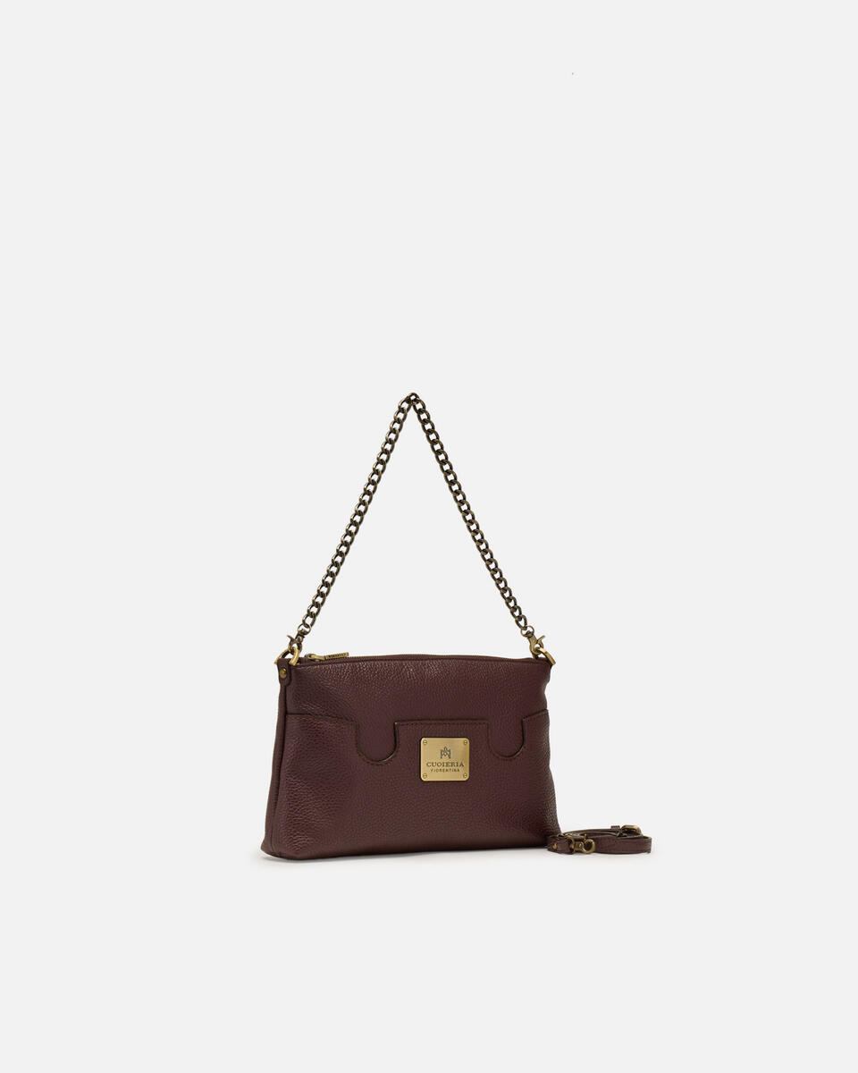 Bella selleria Pouch Coffee  - Pochette - Borse Donna - Borse - Cuoieria Fiorentina