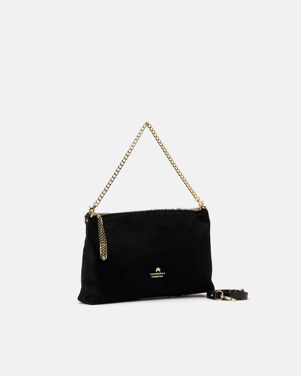 LARGE POUCH Black  - Clutch Bags - Women's Bags - Bags - Cuoieria Fiorentina