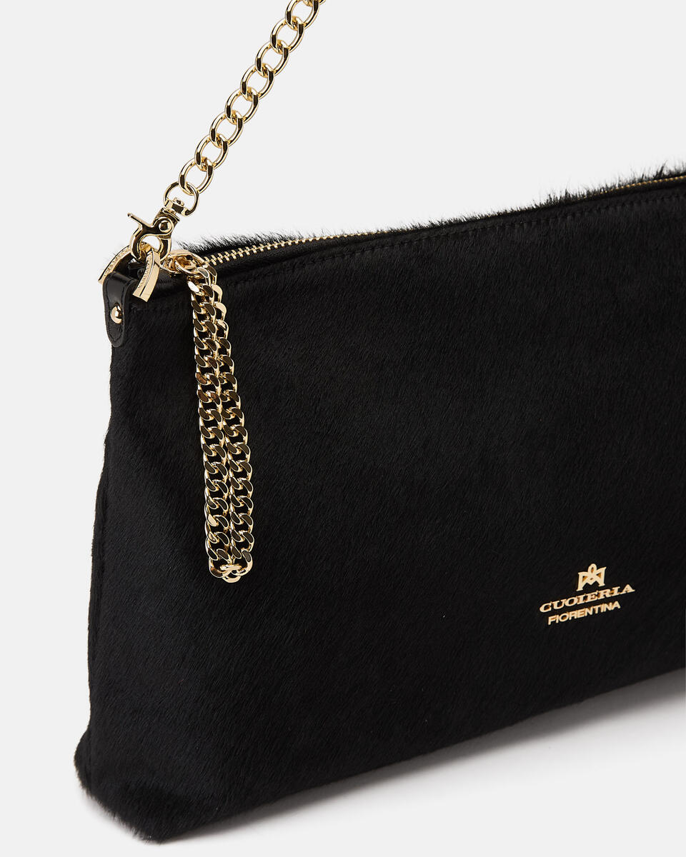 LARGE POUCH Black  - Clutch Bags - Women's Bags - Bags - Cuoieria Fiorentina