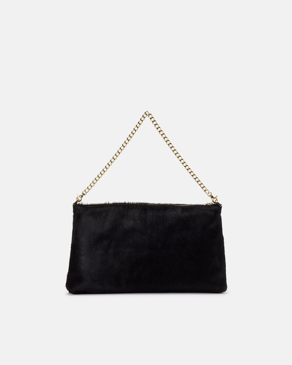 LARGE POUCH Black  - Clutch Bags - Women's Bags - Bags - Cuoieria Fiorentina