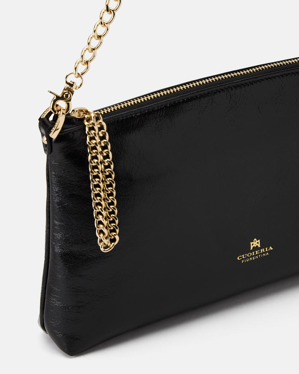 SMALL POUCH Black  - Clutch Bags - Women's Bags - Bags - Cuoieria Fiorentina