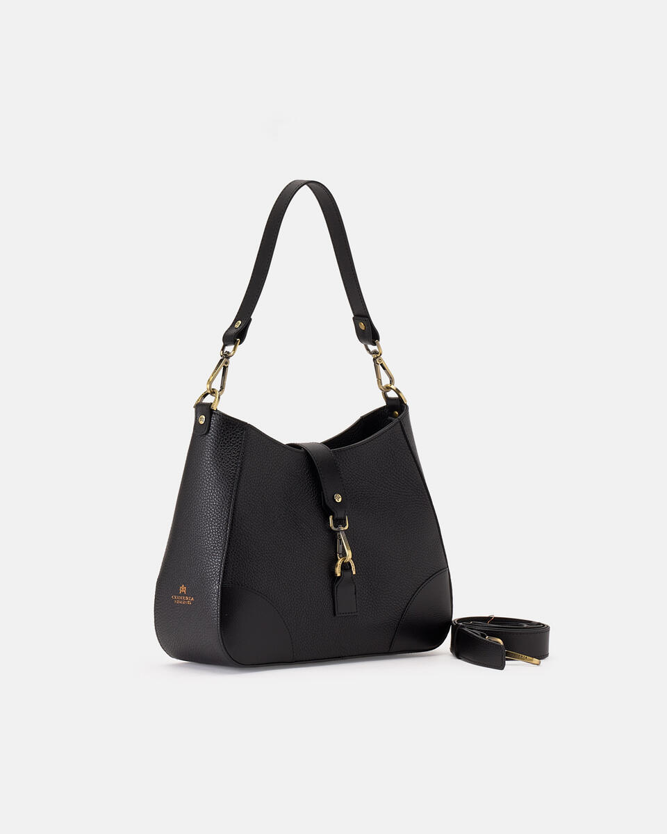 HOBO BAG Black  - Tote Bags - Women's Bags - Bags - Cuoieria Fiorentina