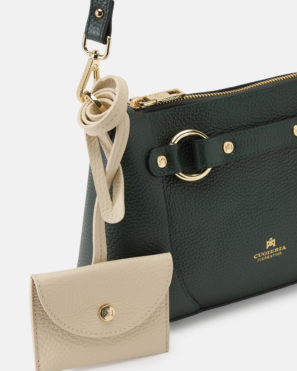 SMALL POUCH Mossprosecco  - Clutch Bags - Women's Bags - Bags - Cuoieria Fiorentina