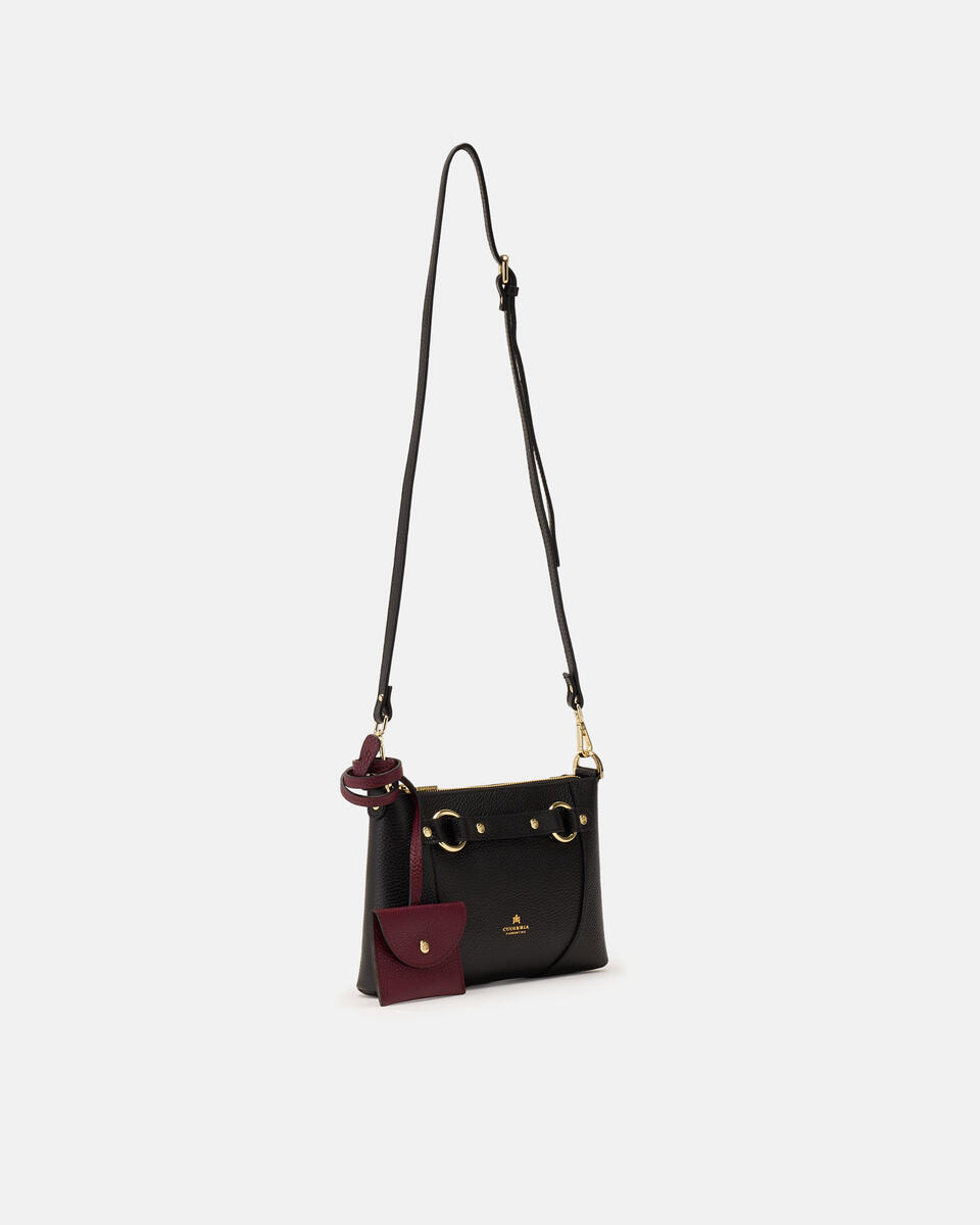 Clara pouch Nerobordeaux  - Cuoieria Fiorentina
