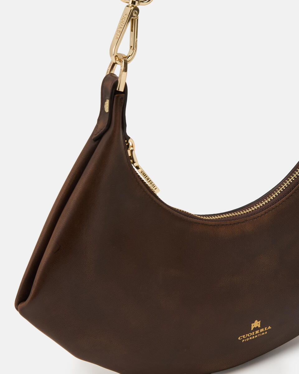 Sienna small hobo vitello Texas Caramel  - Borse A Spalla - Borse Donna - Borse - Cuoieria Fiorentina