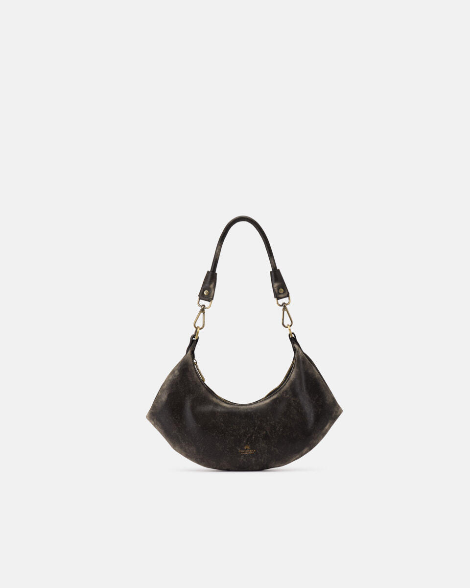 SMALL HOBO BAG Black  - Shoulder Bags - Women's Bags - Bags - Cuoieria Fiorentina