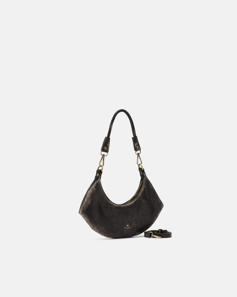SMALL HOBO BAG Black  - Shoulder Bags - Women's Bags - Bags - Cuoieria Fiorentina