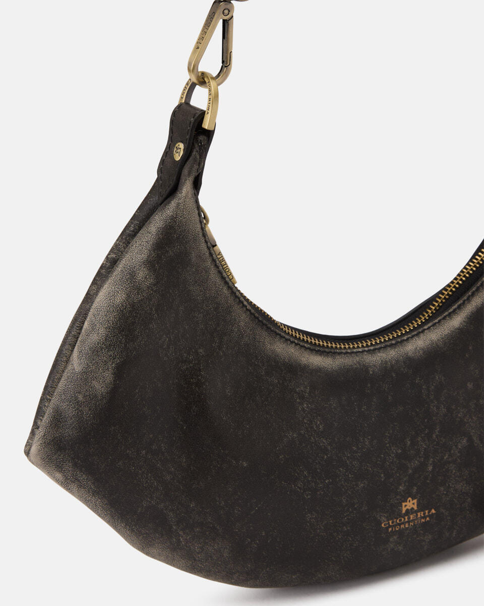 SMALL HOBO BAG Black  - Shoulder Bags - Women's Bags - Bags - Cuoieria Fiorentina