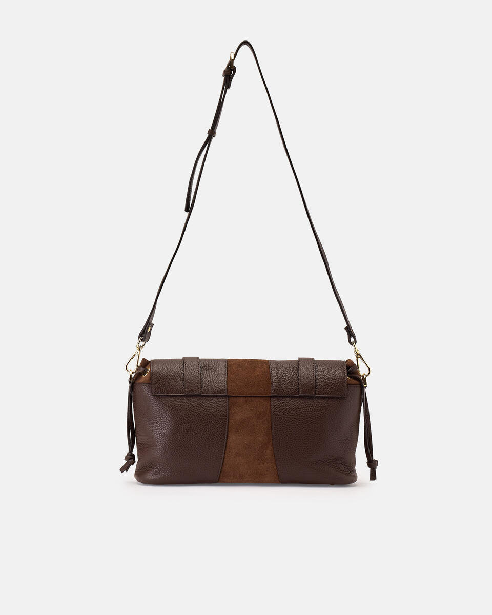 FLAP BAG Chocolate  - Messenger Bags - Women's Bags - Bags - Cuoieria Fiorentina