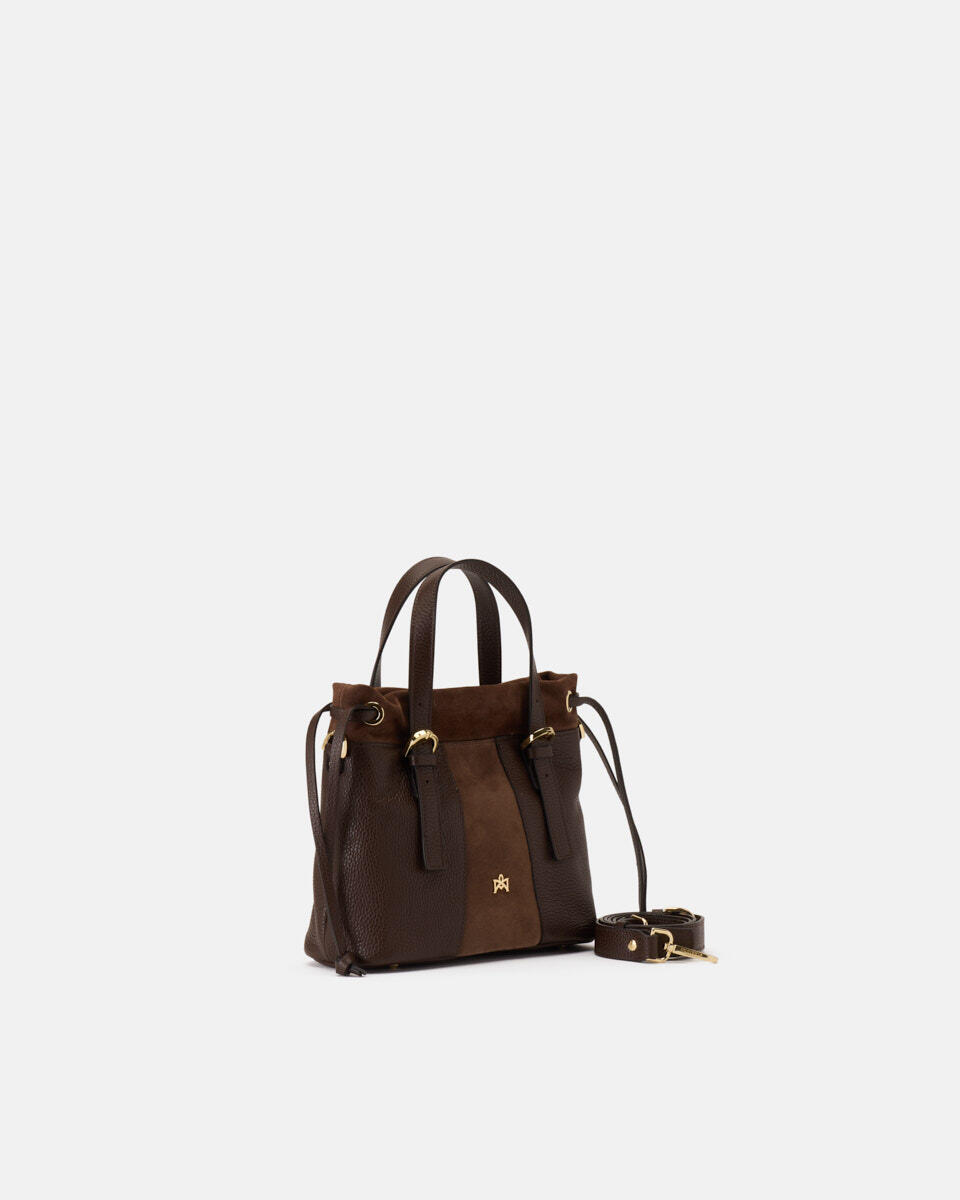 SMALL TOTE BAG Chocolate  - Tote Bags - Women's Bags - Bags - Cuoieria Fiorentina