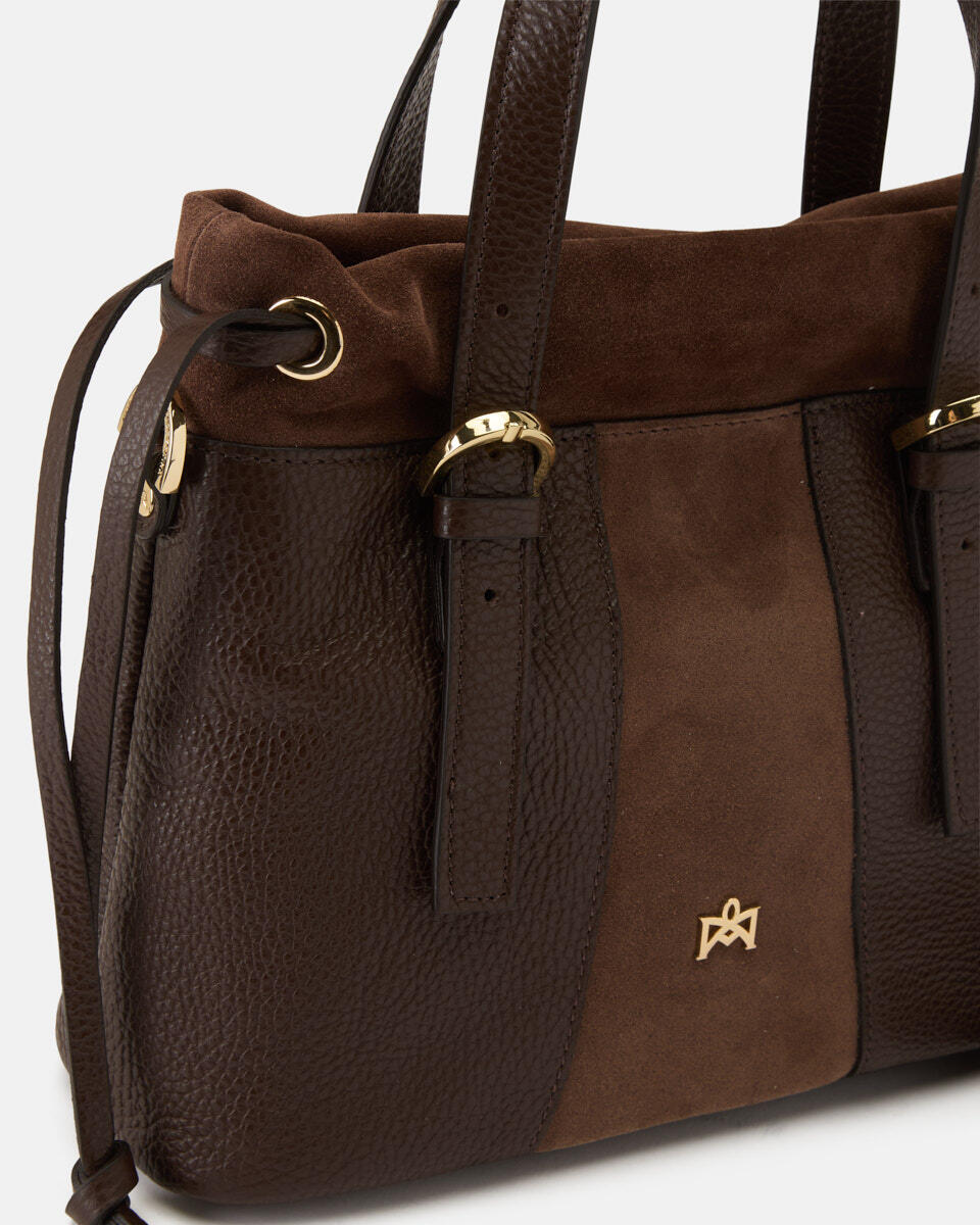 SMALL TOTE BAG Chocolate  - Tote Bags - Women's Bags - Bags - Cuoieria Fiorentina