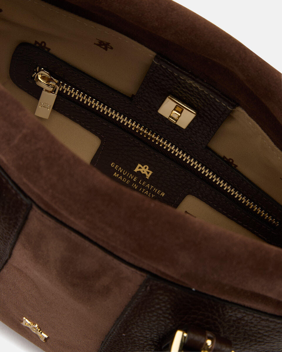 SMALL TOTE BAG Chocolate  - Tote Bags - Women's Bags - Bags - Cuoieria Fiorentina