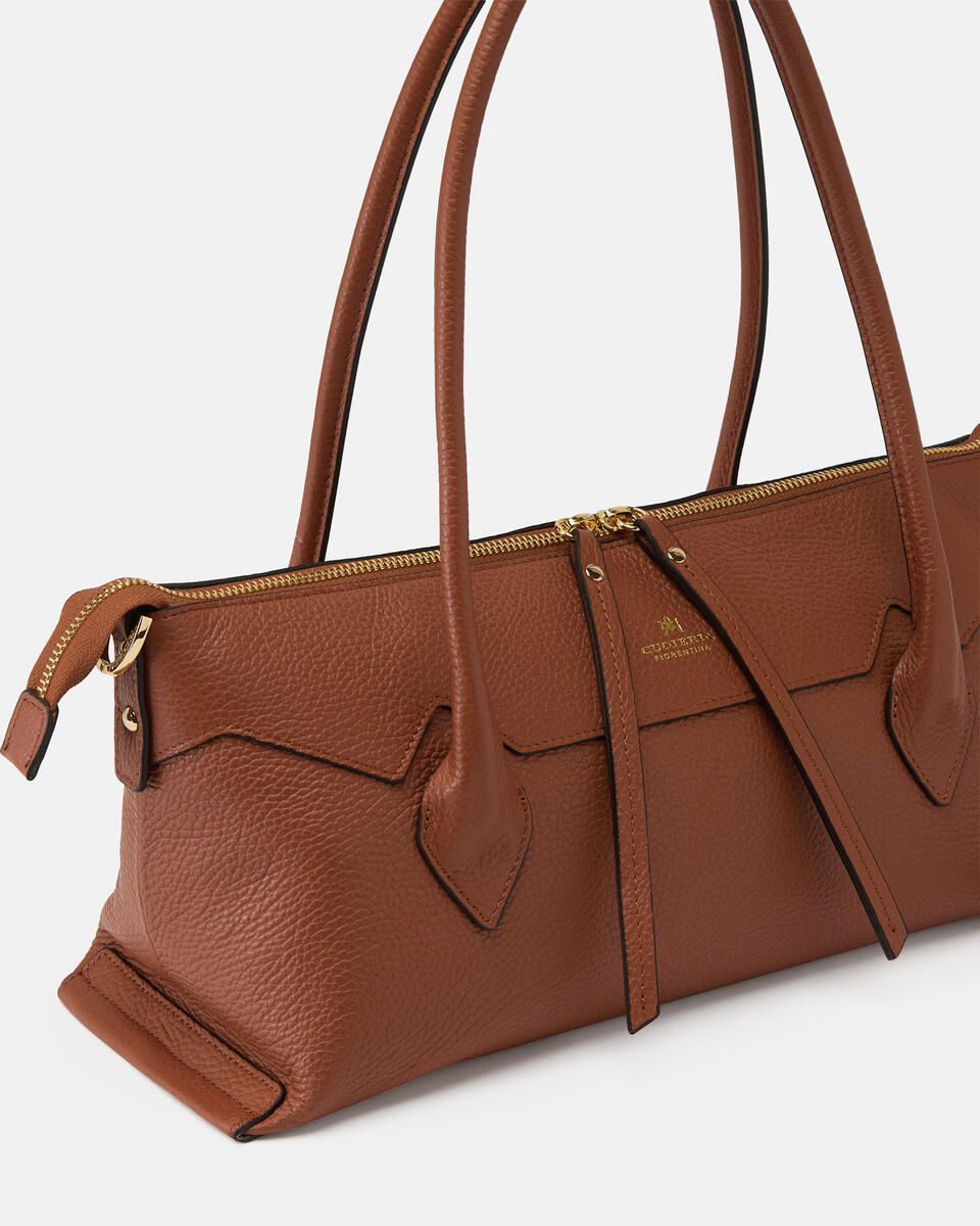 Holly Medium tote Dollaro Caramel  - Tote Bag - Borse Donna - Borse - Cuoieria Fiorentina