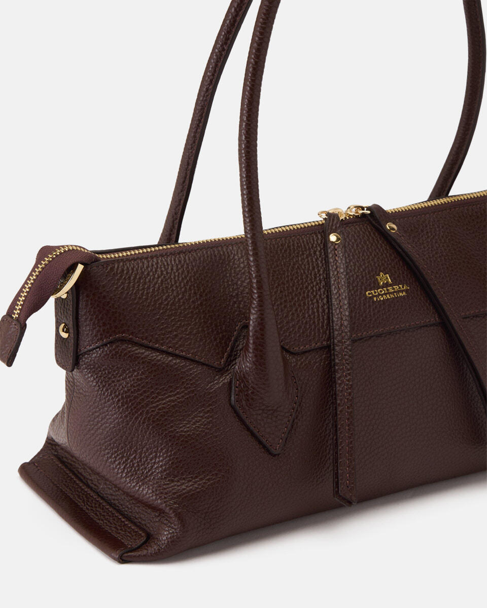 tote bag Chocolate  - Shopping - Women's Bags - Bags - Cuoieria Fiorentina