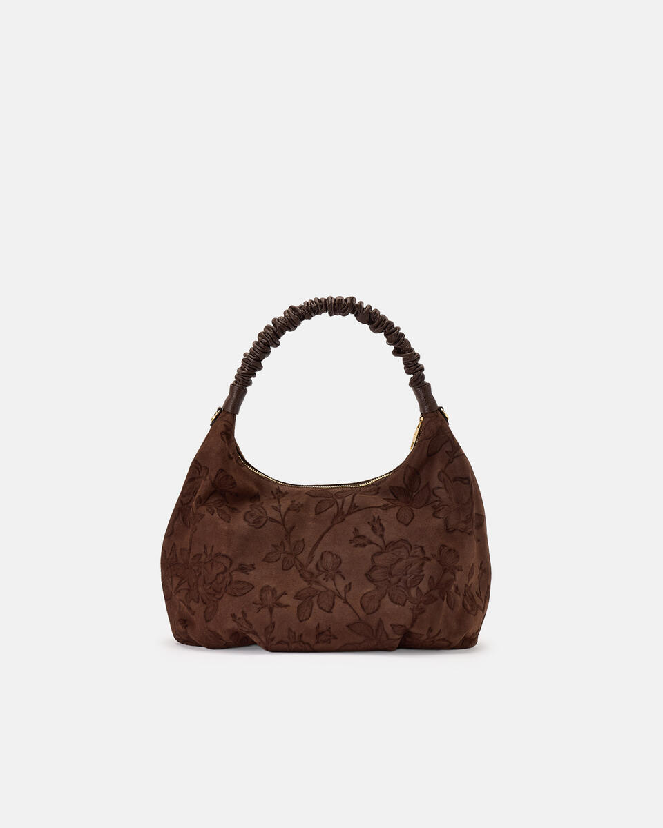 LARGE HOBO BAG Chocolate  - Tote Bags - Women's Bags - Bags - Cuoieria Fiorentina