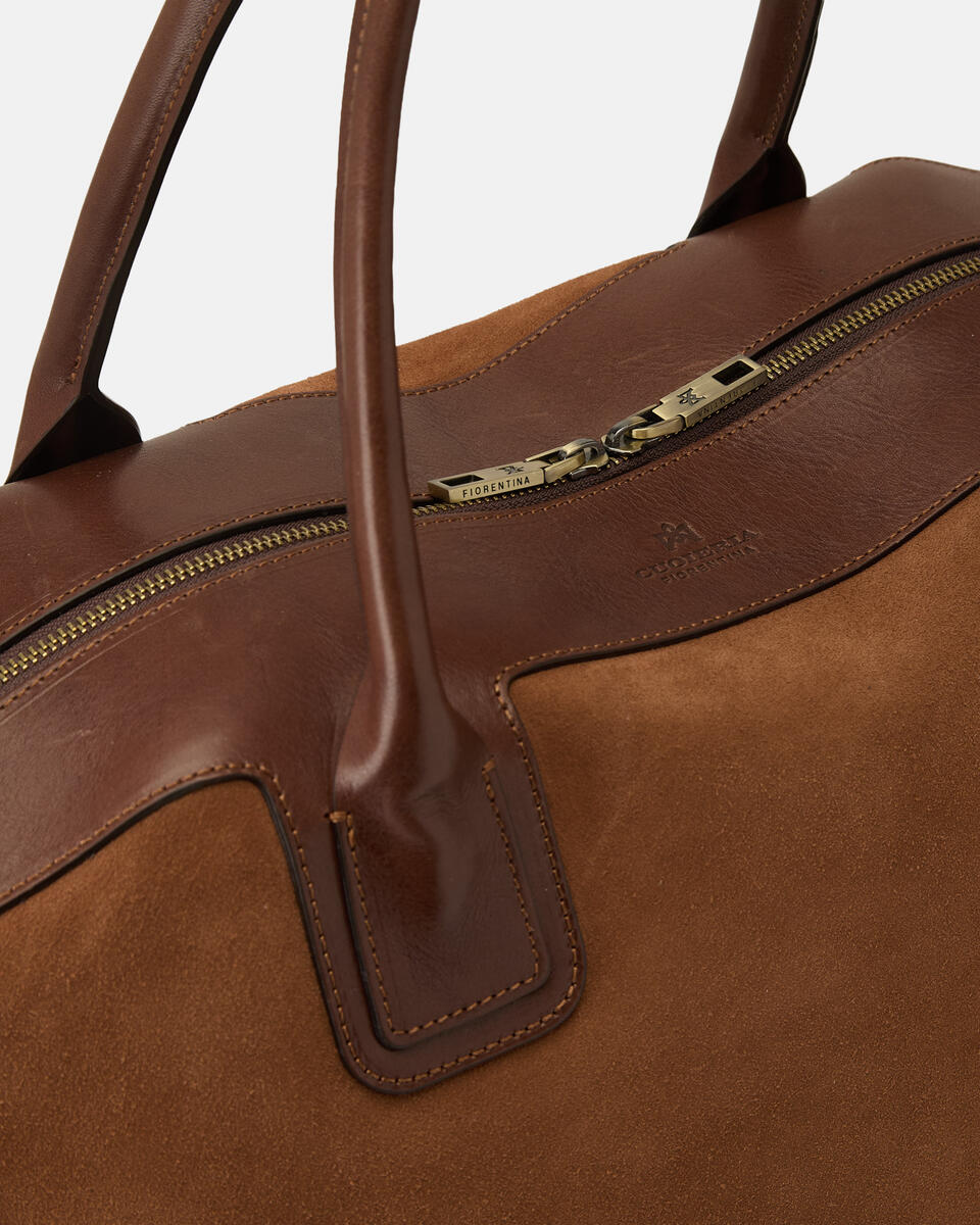 WEEKENDER Brown  - Travel Bags - Travel Bags - Cuoieria Fiorentina