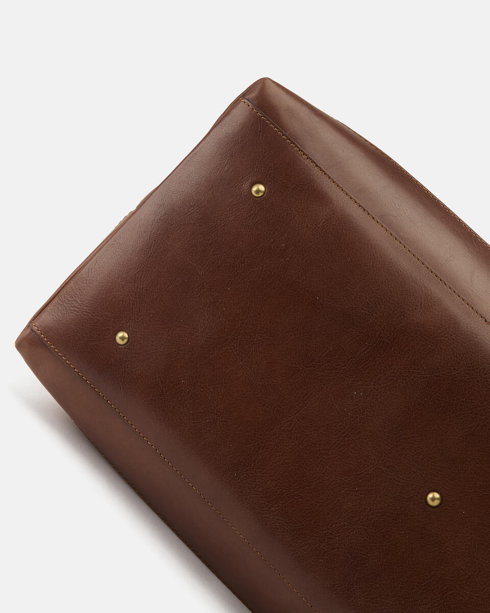 WEEKENDER Brown  - Travel Bags - Travel Bags - Cuoieria Fiorentina