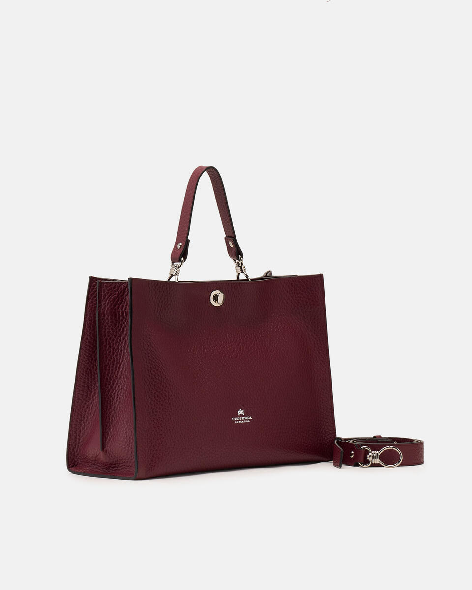 West Large Tote Dollaro Xl Bordeaux  - Tote Bag - Borse Donna - Borse - Cuoieria Fiorentina