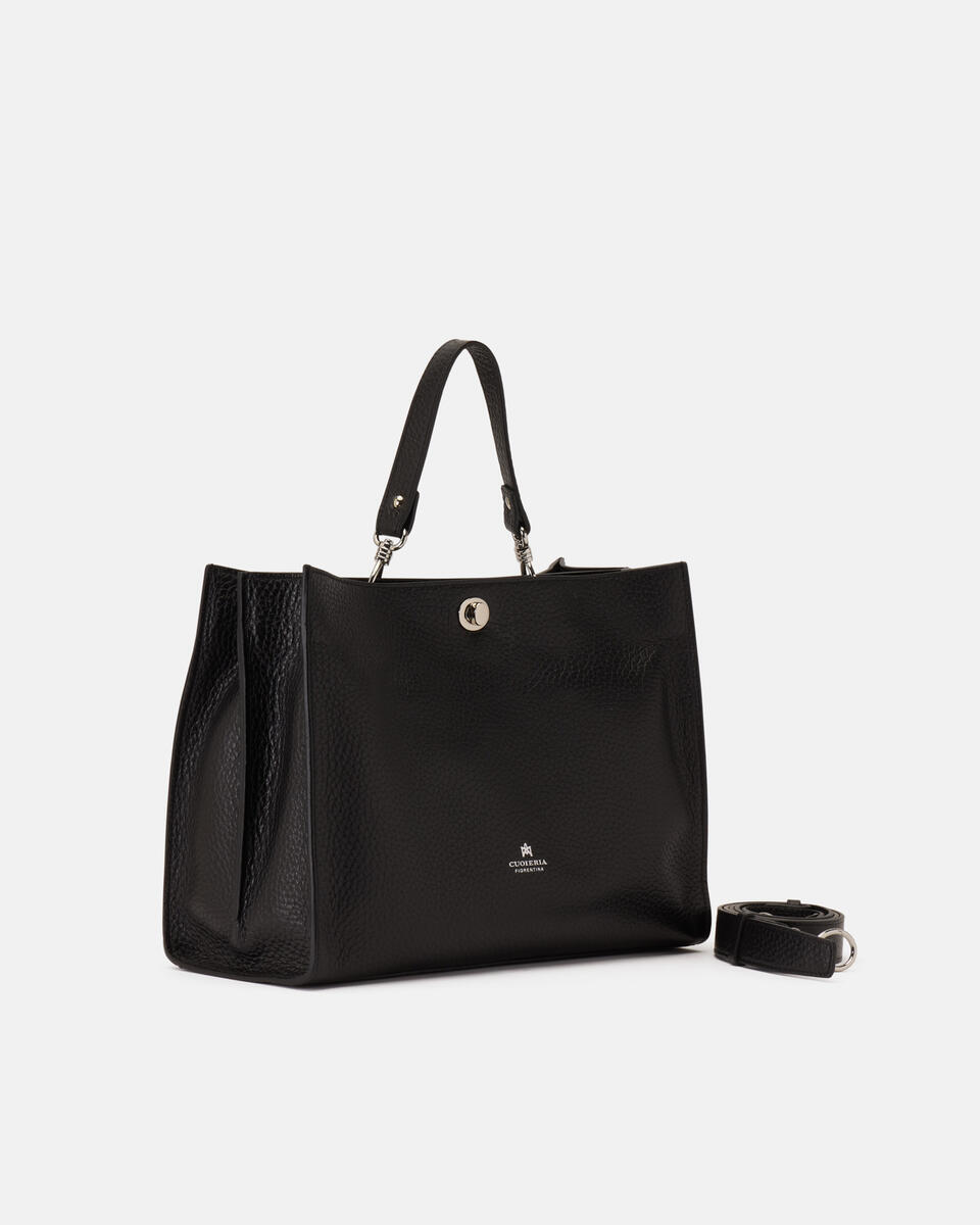 West Large Tote Dollaro Xl Nero  - Tote Bag - Borse Donna - Borse - Cuoieria Fiorentina