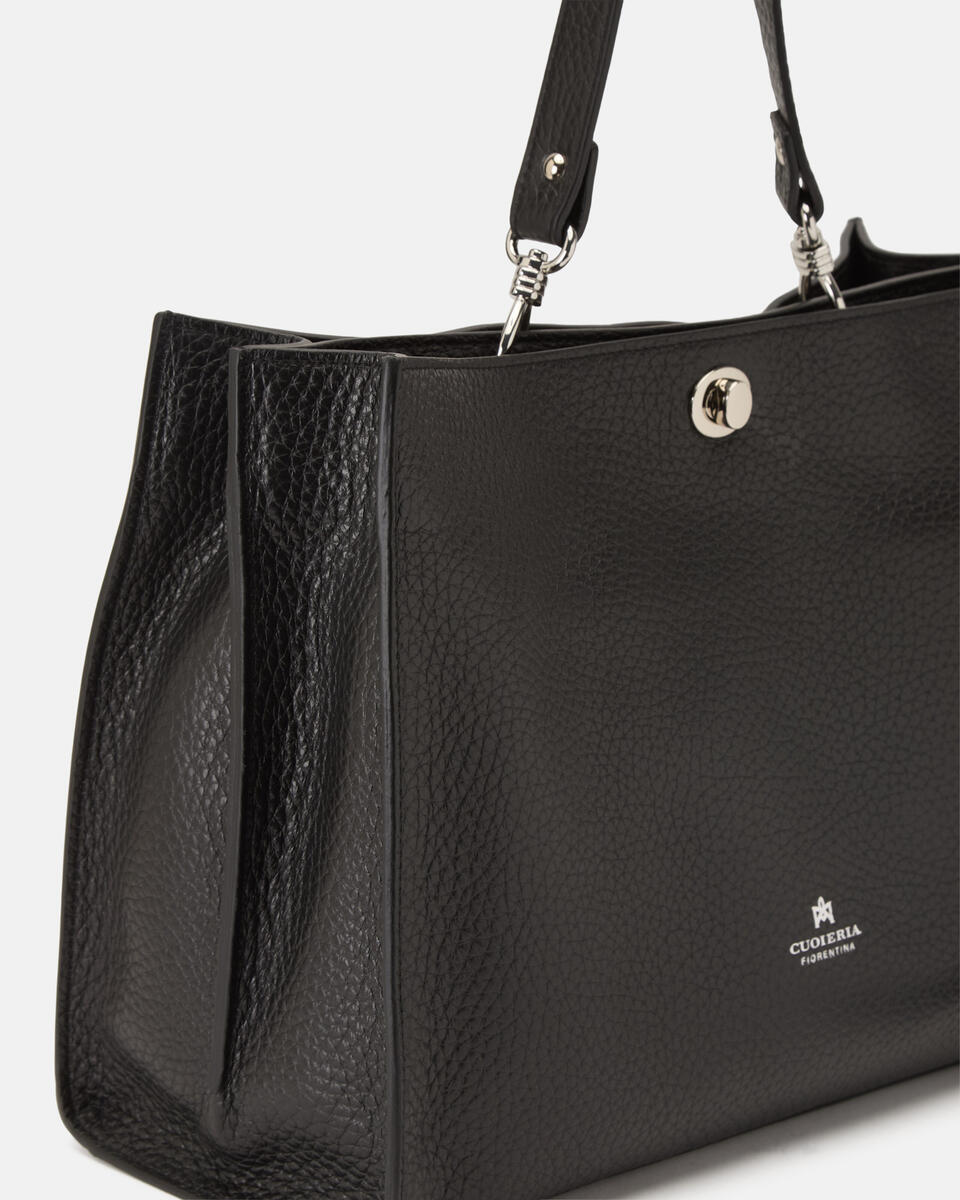 West Large Tote Dollaro Xl Nero  - Tote Bag - Borse Donna - Borse - Cuoieria Fiorentina
