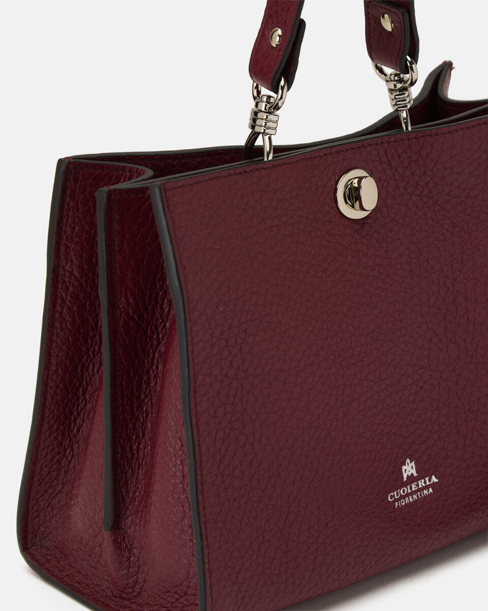 West small tote Dollaro Xl Bordeaux  - Tote Bag - Borse Donna - Borse - Cuoieria Fiorentina