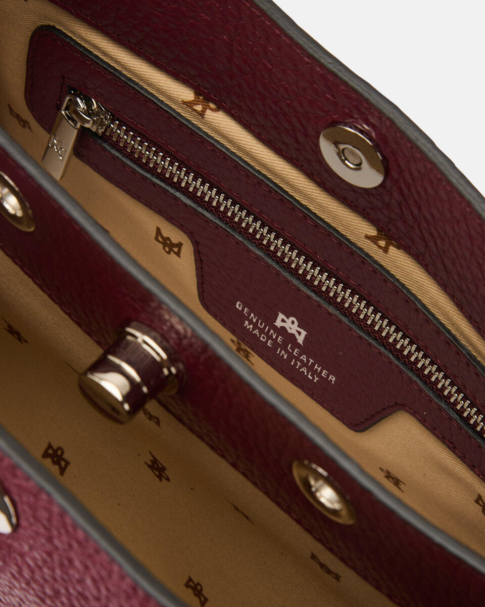 West small tote Dollaro Xl Bordeaux  - Tote Bag - Borse Donna - Borse - Cuoieria Fiorentina