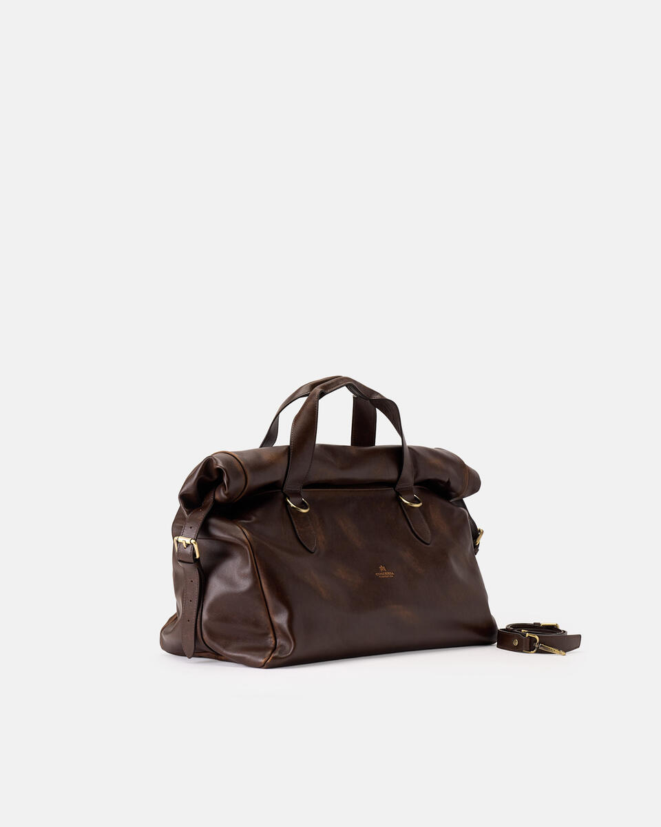 Axel Large Duffle Uomo Vitello Texas Caramel  - Borse Da Viaggio - Borse Uomo - Borse - Cuoieria Fiorentina