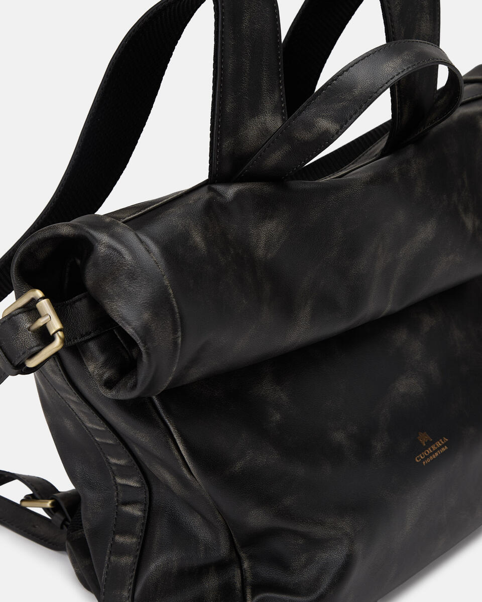 Axel Backpack Uomo Vitello Texas Nero  - Cuoieria Fiorentina