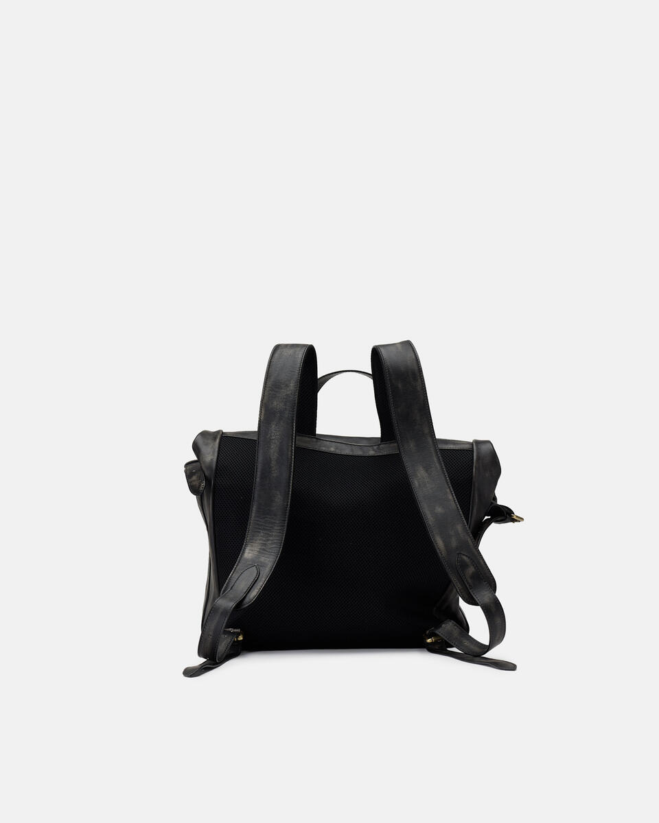 Axel Backpack Uomo Vitello Texas Nero  - Cuoieria Fiorentina