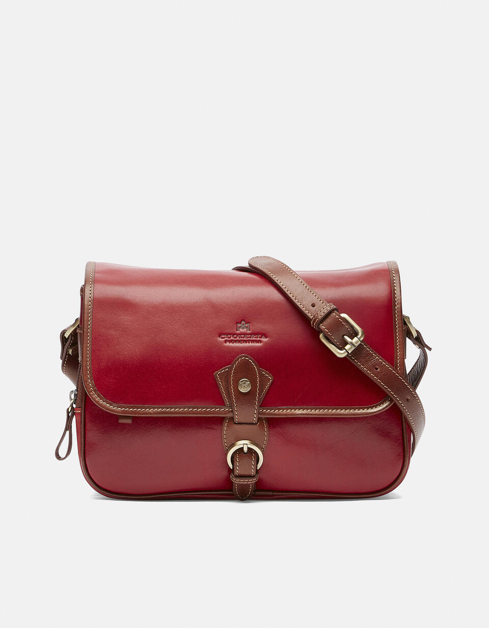 Big Leather messenger bag - Messenger Bags - WOMEN'S BAGS | bags ROSSOBICOLORE - Messenger Bags - WOMEN'S BAGS | bagsCuoieria Fiorentina