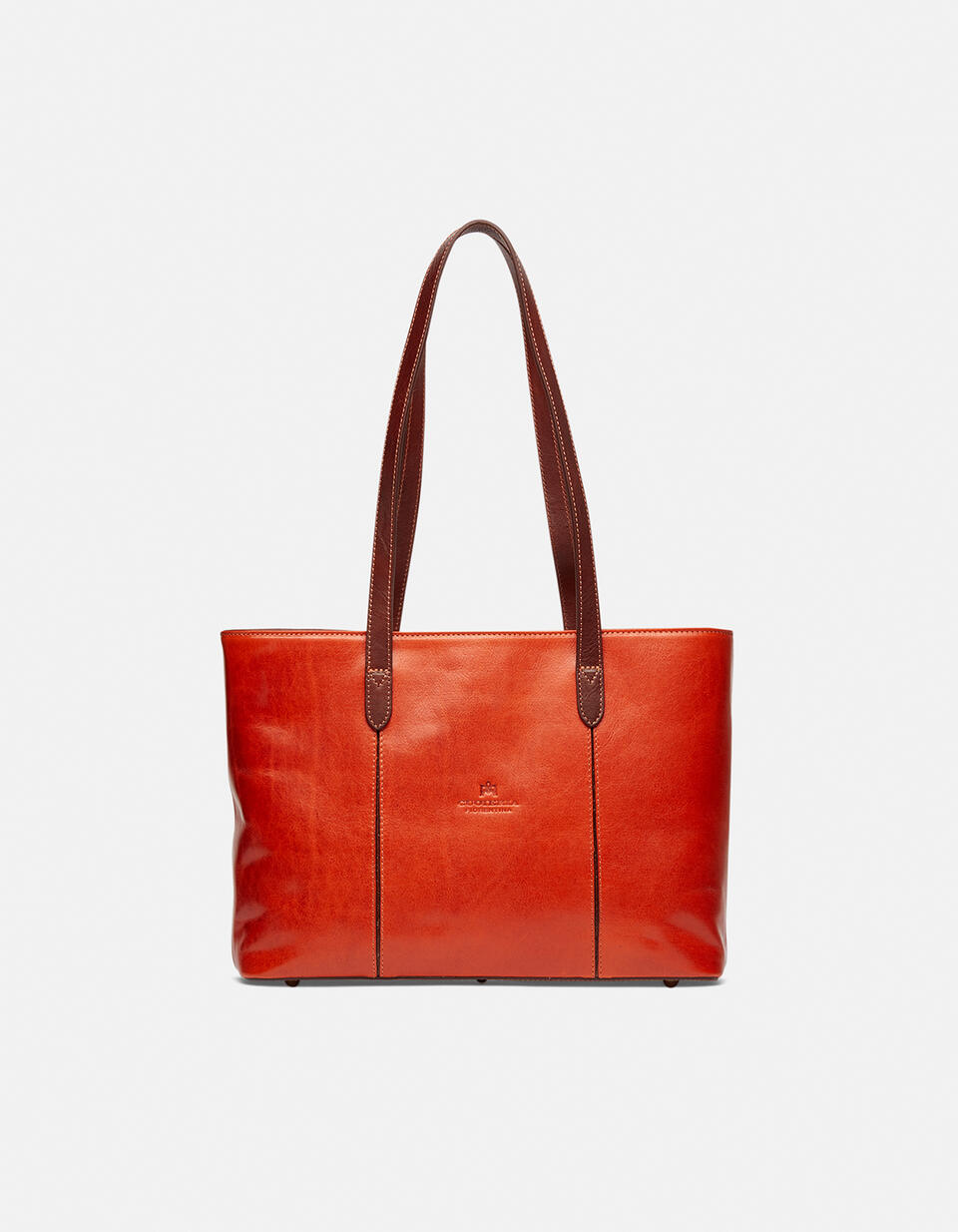 Large leather shopping bag - Women Bestseller | Bestseller ARANCIOBICOLORE - Women Bestseller | BestsellerCuoieria Fiorentina