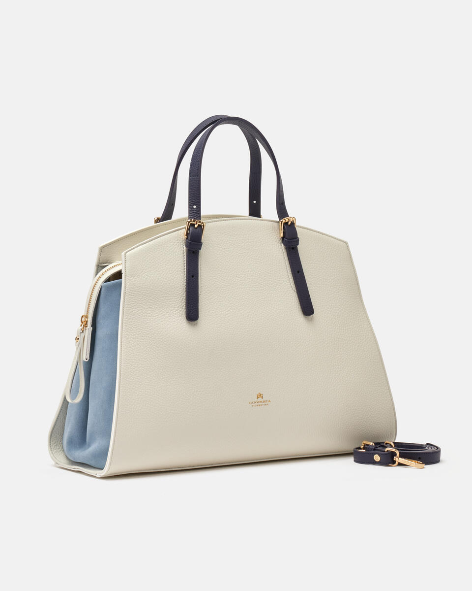 LARGE TOTE BAG White  - Tote Bags - Women's Bags - Bags - Cuoieria Fiorentina