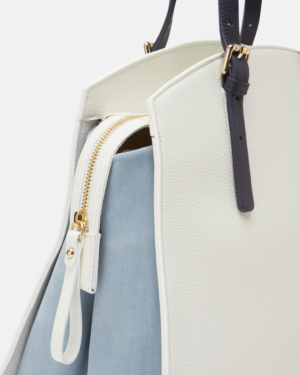 LARGE TOTE BAG White  - Tote Bags - Women's Bags - Bags - Cuoieria Fiorentina