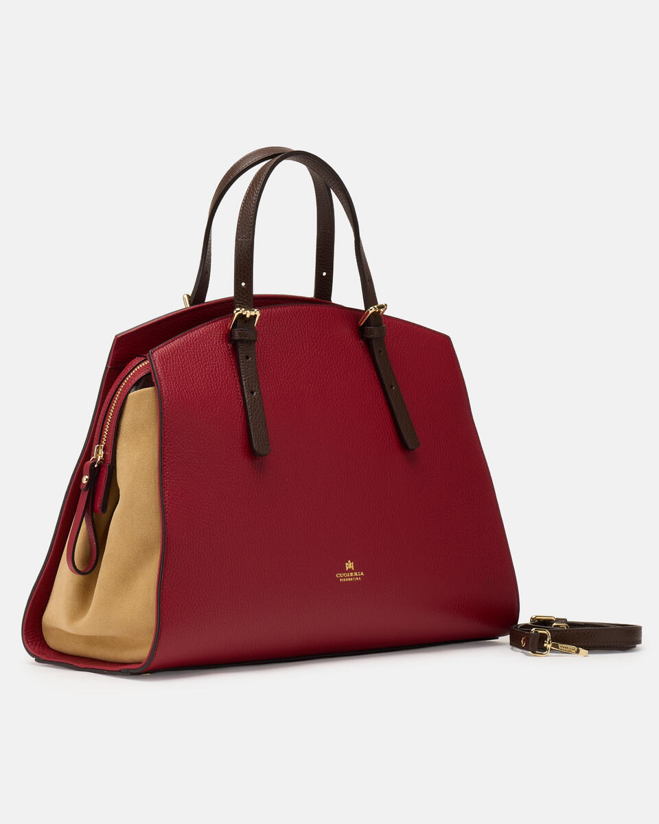 Alice maxi Tote Bag wild Cherrydesertt.moro  - Cuoieria Fiorentina