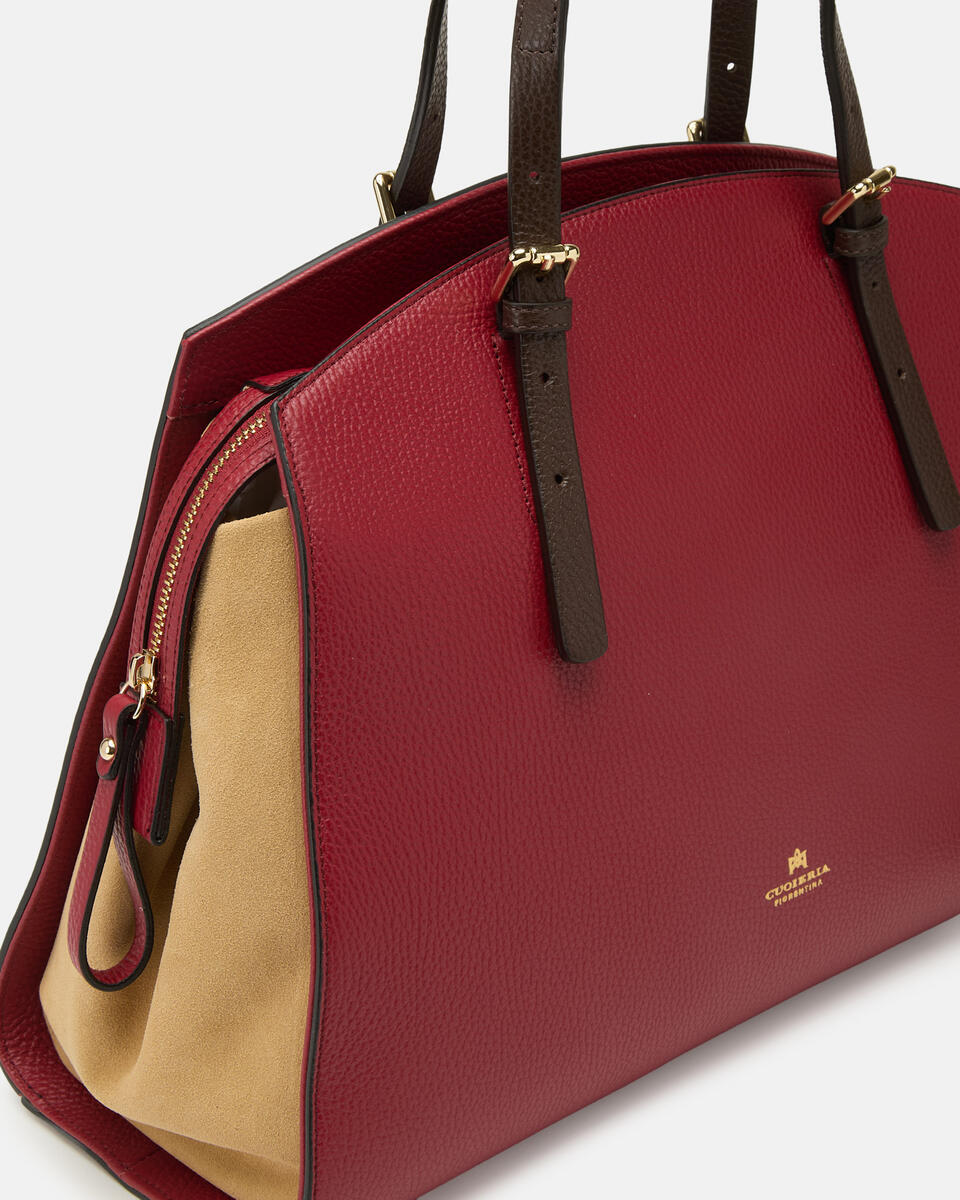 Alice maxi Tote Bag wild Cherrydesertt.moro  - Cuoieria Fiorentina