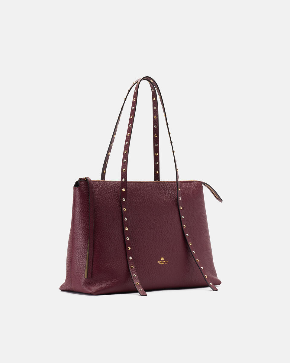 SHOPPING BAG Bordeaux  - Shopping - Women's Bags - Bags - Cuoieria Fiorentina