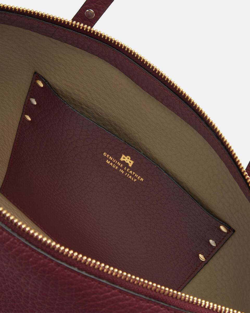 SHOPPING BAG Bordeaux  - Shopping - Women's Bags - Bags - Cuoieria Fiorentina