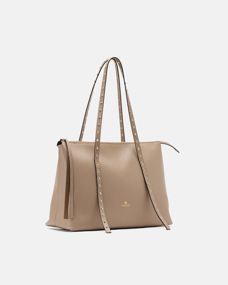 SHOPPING BAG Taupe  - Bags - Special Price - Cuoieria Fiorentina